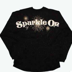 Lug Sparkle On glitter Black Spirit Jersey long sleeve medium